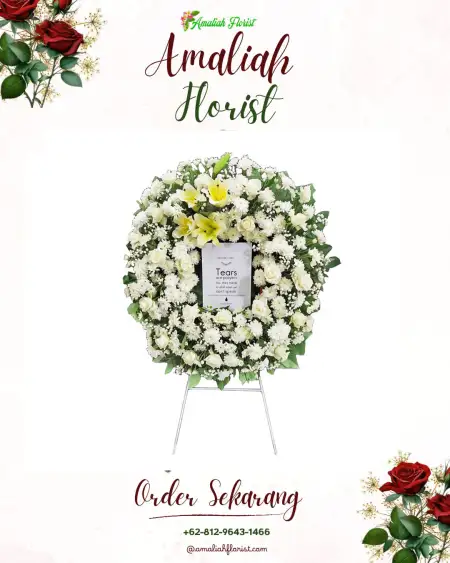 Krans Bunga Duka Damarguna